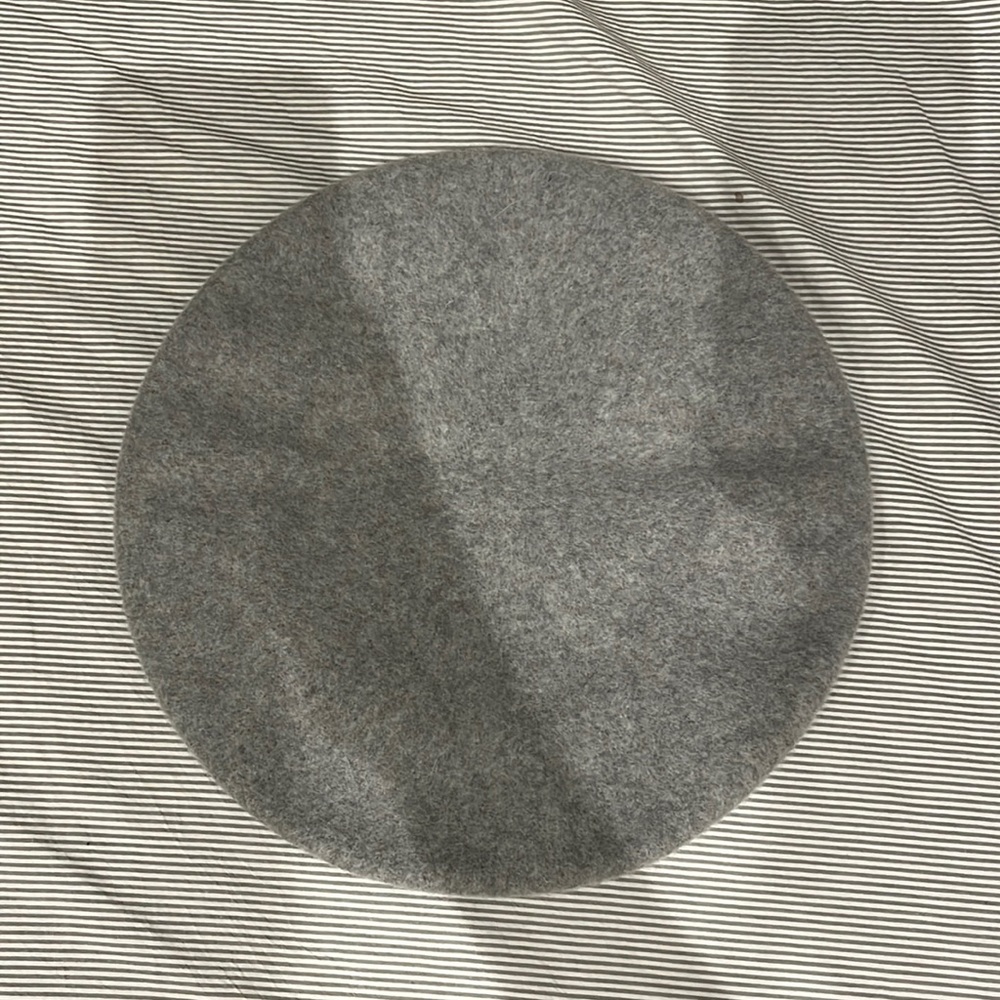 J.Crew wool blend beret grey